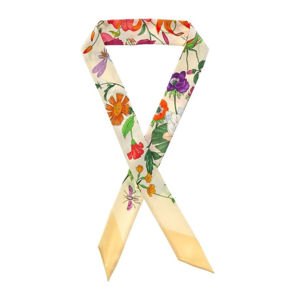 Gucci Printed Silk Neck Bow